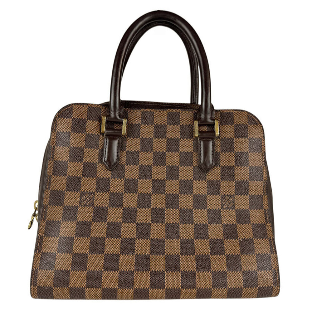 Louis Vuitton Handbag Damier Triana Canvas Ebene Brown